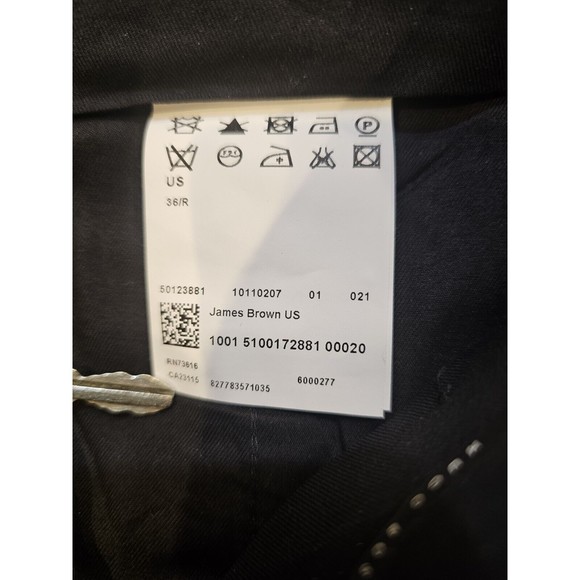 Hugo Boss "James Brown" 100% Virgin Wool Dress Pants, Men's Size 36R  Dark Gray - Picture 5 of 11